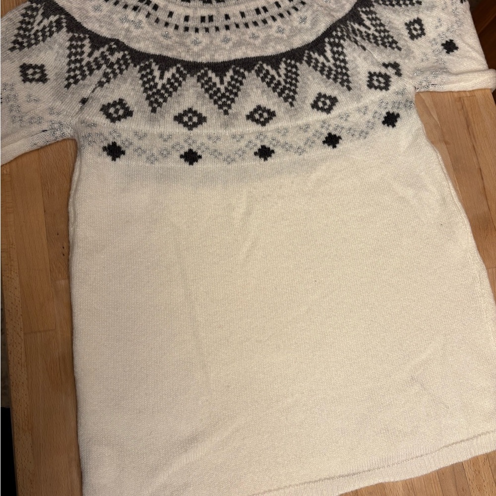 Kismet Cream and Black Geometric Sweater Fair Isle - Picture 7 of 7